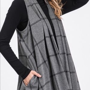 Grey and Black Cardigan